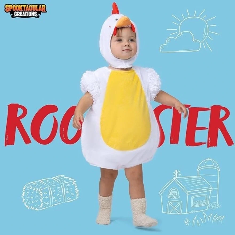 Spooktacular Creations Baby Rooster‎ Costume 12–18M Toddler Halloween Outfit NEW